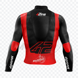Alex Zonda LCR MotoCP cuero de vaca/canguro cuero pista montar/carreras hecho a medida con Hump Mens Biker Jacket CE Protector - Product Image 2