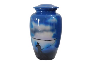 Urnes funéraires en aluminium pour adultes avec abat-jour en deux couleurs Urnes en métal de haute qualité pour funérailles fabriquées en Inde - Product Image 3