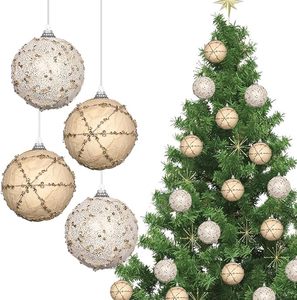 Verre décoratif avec boule de perles incassable décoration suspendue de sapin de Noël pour la pièce maîtresse boules de décorations de fêtes de boules - Product Image 2