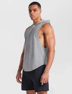 เสื้อฮู้ดออกกำลังกายแบบไม่มีแขนสำหรับผู้ชาย เหมาะสำหรับการฝึกซ้อม ฟิตเนส เพาะกาย และการเล่นกีฬา - Product Image 3