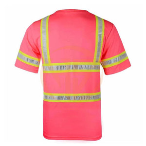 เสื้อยืดแขนสั้นสำหรับผู้ชายเสื้อสำหรับใส่ทำงานบนท้องถนนสะท้อนแสงมองเห็นได้ชัดเจน - Product Image 2