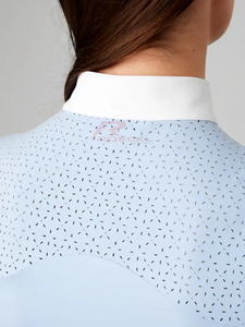 Chemise de spectacle d'équitation pour femmes équestres élégantes vente en gros coupe confortable tissu respirant et durable hauts à manches longues pour les cavaliers - Product Image 6