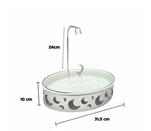 Dernier design chauffe-plat arabe en acier inoxydable, forme de plat à gratin, pour service de buffet et mariage, avec support de couvercle en métal - Product Image 4