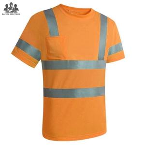 เสื้อยืดทำงานผู้ชายแบบสะท้อนแสง ระบายอากาศ กันน้ำ |   ชุดยูนิฟอร์มอุตสาหกรรม |   การผลิต OEM จำนวนมาก - Product Image 5