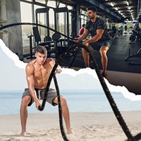 Cuerdas de Batalla para Entrenamiento de Fuerza en Casa Gimnasio y Exteriores Cuerdas de Ejercicio para Hombres y Mujeres