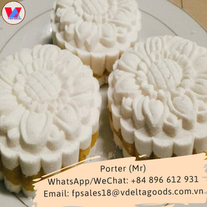 Pastel escamado de nieve vietnamita lleno de mezcla de granos mung para té y vacaciones - Product Image 4