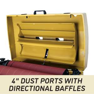 Ponceuse à tambour de 25 pouces avec moteur 5 HP 230V 1Ph DDS-225 pour armoires à outils - Product Image 4