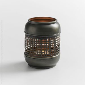 Pot à bougie en métal de luxe pour la décoration du salon, offrant une esthétique haut de gamme et une belle lumière de bougie - Product Image 2