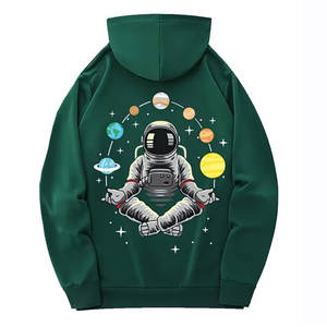 Sudadera con capucha ajustable 100% algodón serigrafiada Venta de invierno transpirable personalizada de Pakistán - Product Image 3