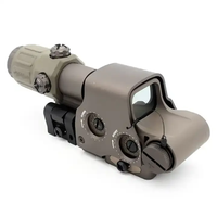 FDE 558 Holographic Red Dot Sight G33 3X Magnifier Set 30mm Objective Lens Red Green Illumination Mil Spec Markings Shockproof