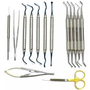 Kit chirurgical orthopédique réutilisable pour implants dentaires, avec instruments Vista pour greffe d'os en forme de champignon, rehaussement de sinus et tunnelisation, certifié CE - Product Image 5