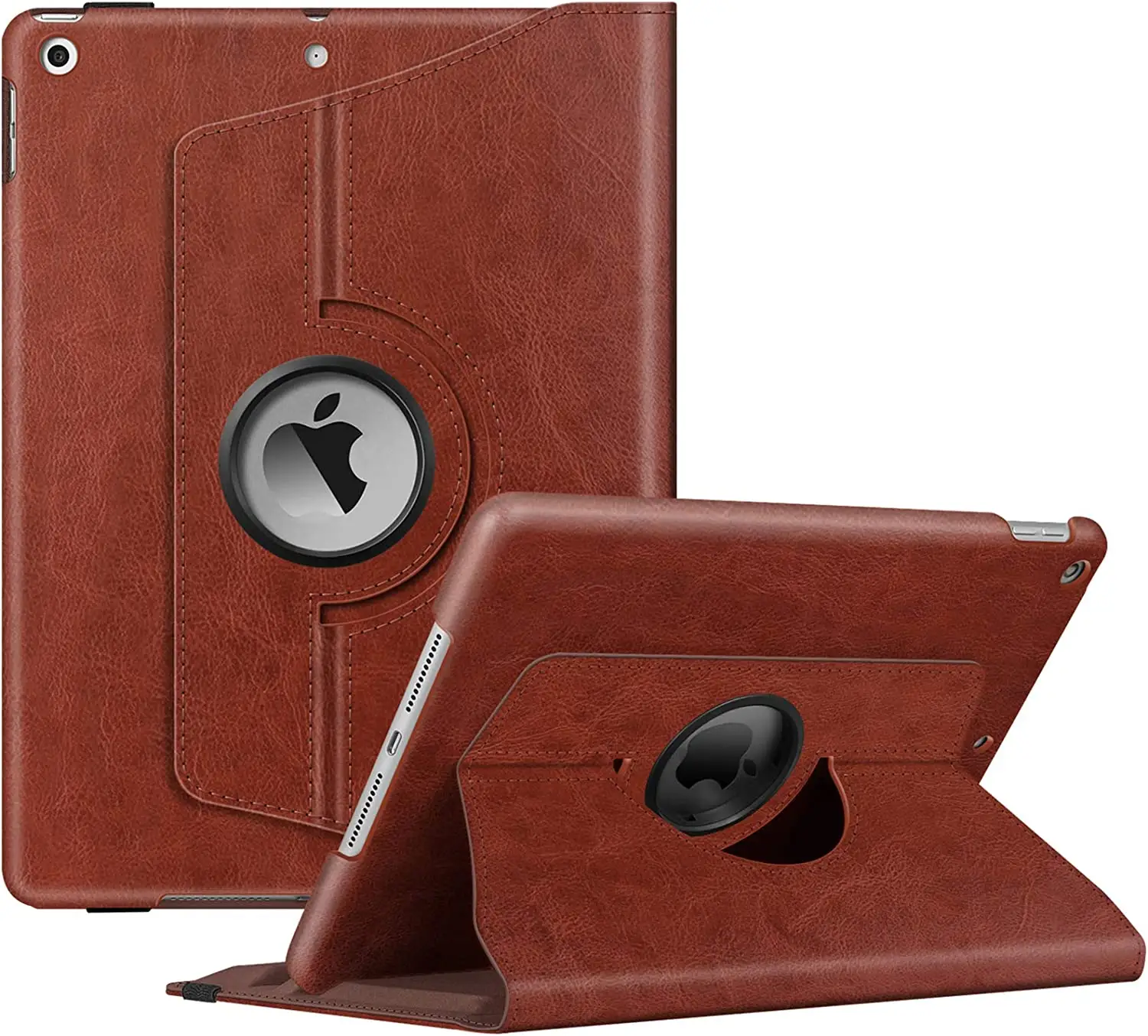 Rotating Case Premium PU Leather for Ipad 10.2'' 7th & 8th Generation - Stylish & Functional Opp Bag Tablet Leather Wallet Case