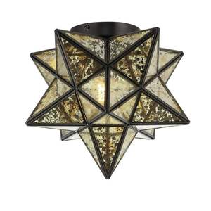 Superbe lampe en forme d'étoile en fer de couleur noire pour la maison, l'hôtel, le salon, le lit, la chambre à coucher, éclairage d'intérieur Unique, lampes suspendues en forme d'étoile - Product Image 4