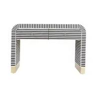 Muebles de Lujo con Incrustaciones de Hueso, Diseño Óptico Moderno, Estatua de Resina Pintada a Mano, Ecológica, Modelo Blanco, Altura Ajustable, a la Moda