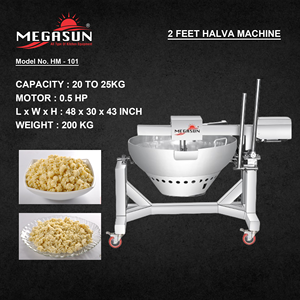 Máquina para hacer Halwa de 2 pies, quemador único de 0,5 HP, capacidad de 20 a 25kg, equipo eléctrico comercial para hacer dulces - Product Image 2