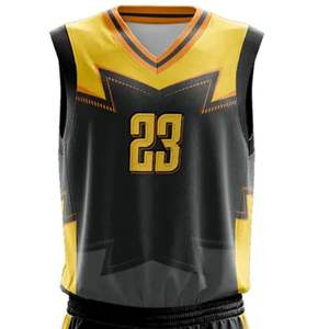 Uniforme léger de basket-ball d'impression par sublimation Style sans manche Uniforme de basket-ball de dernière conception Taille différente disponible - Product Image 5
