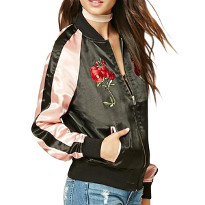 Chaqueta universitaria de béisbol de lana para mujer de alta calidad, estilo universitario de invierno, transpirable, patrón sólido, tejido acolchado, algodón, logotipo personalizado - Product Image 3