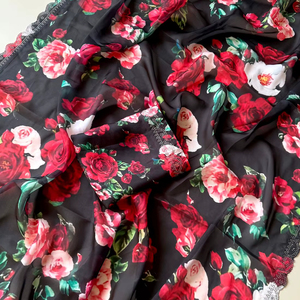 Designer Satin Georgette Saree with Fancy Cutwork Border Light <b>Weight</b> Party Wear for <b>Women</b> - Product Image 1