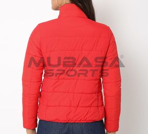 Full Sleeve Length <b>Women's</b> Hoodies & Sweatshirts Zip-Front Quilted <b>Jacket</b> with Slip Pockets Customised High Quality - Product Image 1