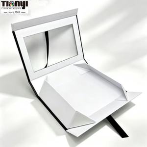 Caja de Regalo Rígida Magnética Plegable Ecológica con Ventana, Empaque de Papel Personalizado <span class=keywords><strong>para</strong></span> Cosméticos, Sets de Maquillaje y <span class=keywords><strong>Uñas</strong></span> Postizas - Product Image 2