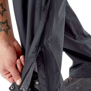 Pantalones cortavientos de marca personalizados para hombre, pantalones cortavientos de nailon de retazos con logotipo personalizado para hombre, Pantalones rectos a rayas curvas - Product Image 3