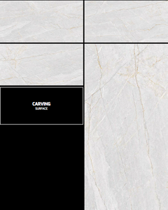 Azulejo de cerámica de 600x1200mm de estilo moderno, nuevo tallado de piedra crema único, azulejos de porcelana de 60x120cm para suelos de pared, resistente al agua brillante - Product Image 6