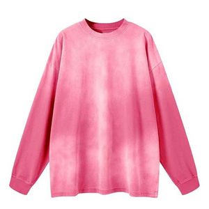 Sweatshirts pour hommes, streetwear tendance, chauds, lourds, en coton, surdimensionnés, vintage, délavés à l'acide, OEM - Product Image 2