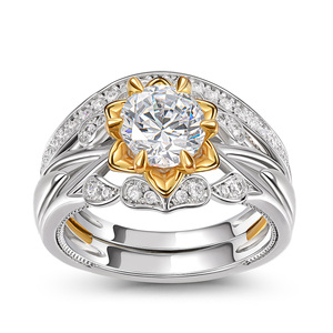 แหวนเงินแท้ทรงกลมประดับดอกเจลิยา ชุดเครื่องประดับชั้นดี - Product Image 4