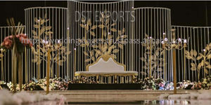 Marcos de Fondo Cortados con Láser para Escenarios de Bodas al Aire Libre, DST Exports 2026, Venta al por Mayor, Marcos Metálicos de Alta Calidad, Decoración para Eventos en EE. UU. - Product Image 4