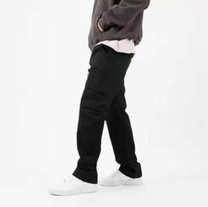 2025 été nouveaux hommes décontracté survêtement pantalon personnalisé élastique grande taille multi-poches droite mi cordon coloré lavage - Product Image 3