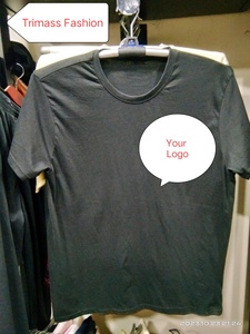 T-shirt uni en coton de qualité supérieure avec impression de logo personnalisé de qualité supérieure, t-shirt surdimensionné bon marché pour hommes, col rond durable, nouvel arrivage - Product Image 4