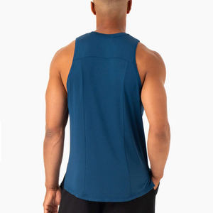Camiseta sin Mangas Transpirable para Hombre, Opcional con Malla, Chaleco de Entrenamiento Personalizado para Gimnasio, 89% Poliéster, 11% Algodón, Tejido de Punto - Product Image 6