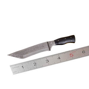 Cuchillo de Supervivencia Tradicional de Acero de Damasco, Hecho a Mano, para Actividades al Aire Libre, Caza, Campismo, con Mango de Madera Maciza - Product Image 1