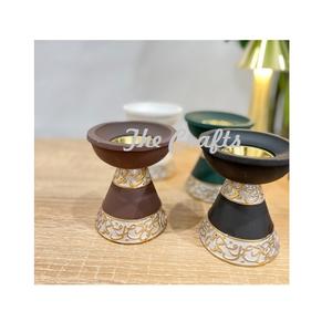 Juego de Cuatro Quemadores de Incienso de Madera Mabkhars con Caligrafía, Forma Cuadrada, para Uso en Bodas y Fragancias - Product Image 3