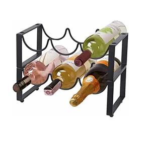 Estante de vino de metal de varios niveles hecho a mano soporte de vino decorativo para el hogar para fiestas y ocasiones tinas de bebidas para hielo - Product Image 5