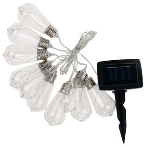 Luces Solares para Jardín, Luces para Balcón, Luces para Loft, Bombillas LED, Guirnalda de Luces - Product Image 1