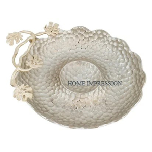 Bol décoratif de table de luxe en émail pour fêtes Équipement de mariage Bol et plat de service pour la restauration - Product Image 4