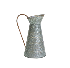 Pichet à eau élégant en métal galvanisé, vase de table à fleurs, arrosoir alternatif extra léger pour le salon - Product Image 1