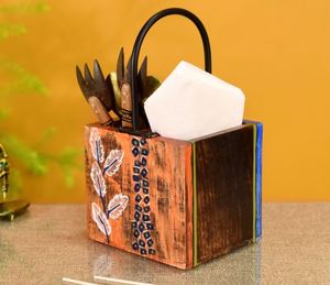 ขายร้อนช้อนส้อมไม้ที่มีโลโก้ที่กําหนดเอง Flatware เก็บแคดดี้บ้านร้านอาหารโรงแรมใช้ - Product Image 2