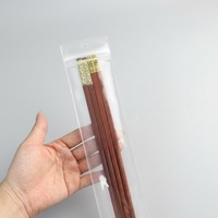 En stock : Sachets auto-scellants en EVA avec trou de suspension pour l'emballage de baguettes, cuillères et couteaux, et sacs de rangement transparents givrés en EVA pour couverts avec fermeture éclair