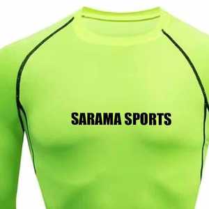 Camisetas de Protección Solar de Alta Calidad para Hombre, Talla Adulto, Ajuste Delgado, Transpirable, Impresión por Sublimación Personalizada, Cuello Redondo, Ropa Deportiva, Camisetas de Protección Solar en Oferta - Product Image 2