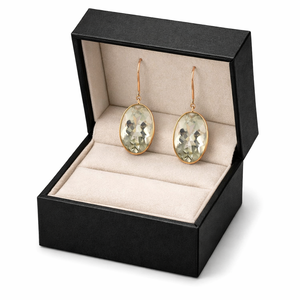 Juego de Pendientes Largos de Oro de 14K con Piedras Preciosas de Amatista Verde Natural, Joyería Americana, Pendientes de Diseño, Estilo Bohemio - Product Image 5
