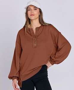 Sweat-shirt à capuche imprimé surdimensionné pour femmes, coupe ample, polaire doux, pull confortable, décontracté, manches longues, vêtements d'hiver - Product Image 1