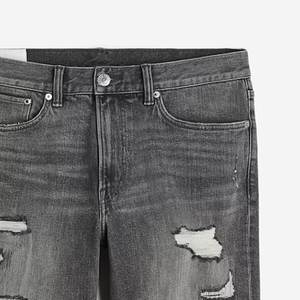 High Waist Ripped Shorts Trendy 100% Cotton Solid Pattern Lightweight Casual Summer Wear OEM Available - Product Image 3