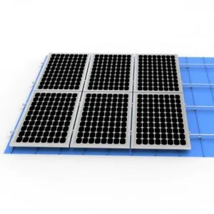 Гофрированный трапециевидный стоячий шов PV структура панели солнечных батарей металлический лист крыши монтажные кронштейны