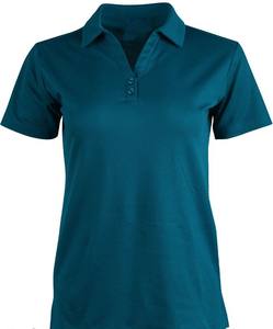 Polos de algodón sólido liso de manga corta que absorbe la humedad en seco ajuste profesional transpirable verano Polo camisa de Verano de la RRI-WPS-14 - Product Image 4