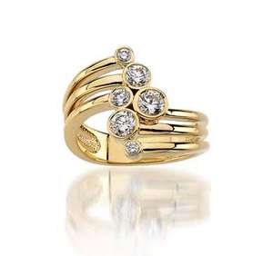 Anillo de Bodas de acero inoxidable de 24K hecho a mano con diamantes lujoso hermoso estilo clásico diseño de moda al por mayor para el Islam - Product Image 1