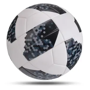블랙 화이트 도매 카타르 세계 공식 크기 4 PU TPU PVC 경기 컵 축구 축구 공 2023