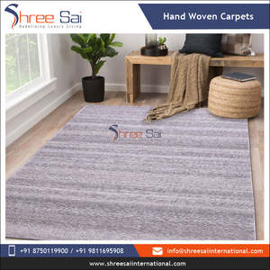 Alfombras de lana de calidad superior tejidas a mano y bordadas por fabricante indio diseño único para sala de estar o cocina - Product Image 2