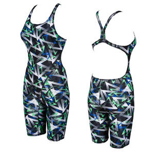 Maillots de bain d'une seule pièce de dames de service d'OEM dans le maillot de bain teint par plaine de couleur unie pour l'usage extérieur - Product Image 1